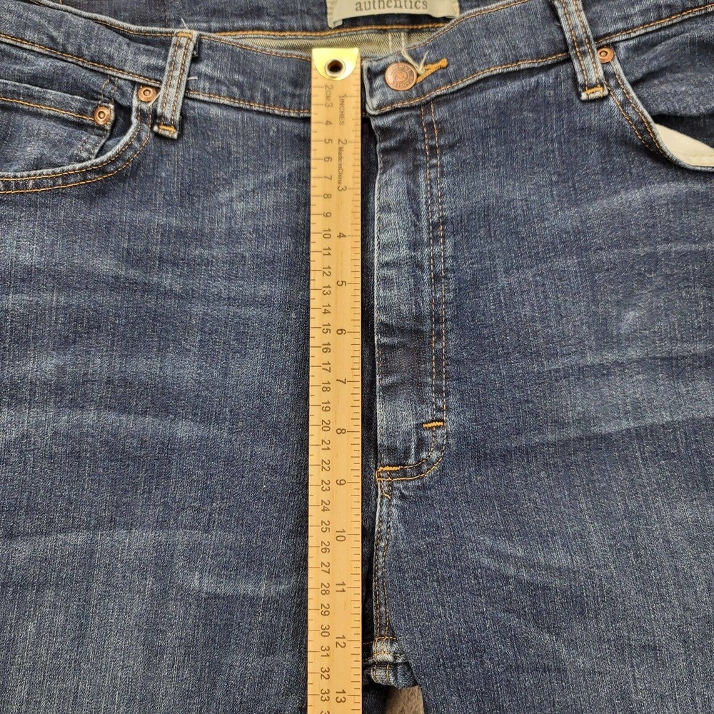 Wrangler Jeans Mens 38x30 Blue Denim ZM100TW Straight Fit Medium Wash - Picture 14 of 16